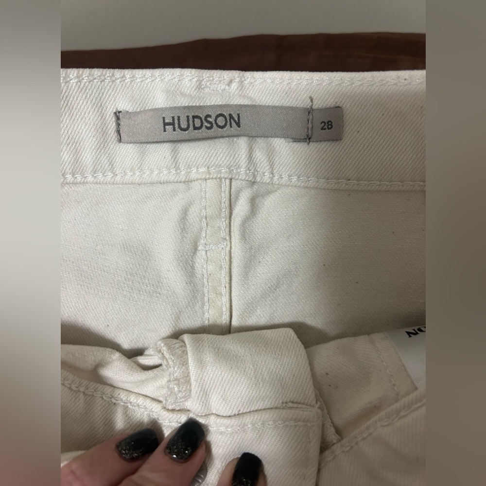 Hudson‎ Jeans Faye Utility Hi-rise Cargo Bootcut Pants Egret Size 28 - Picture 3 of 5
